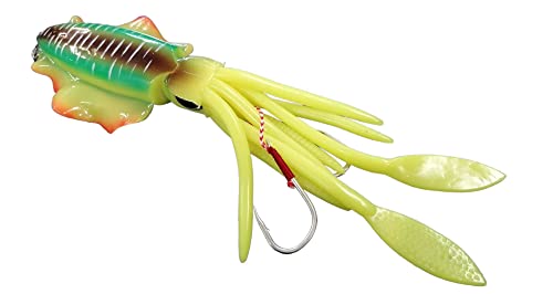ESTROSQUID 150GR leurre souple calamar pour pêche en mer en pot de conservation