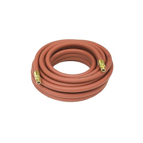 Air Hose Assembly, Red, 1in. Dia, 100 ft. L