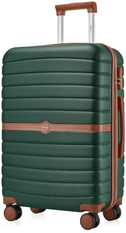 KONO Mittelgroßer Reisekoffer Leichter ABS+PC Hartschalenkoffer Trolley 62L | Kratzfest und Robust, 360° Doppelrollen, Für 5-7 Tage Urlaub, Perfekt Für Städtereisen und Geschäftsre