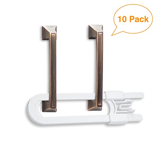 Vmaisi 10 Pack Baby Sliding Cabinet Locks - Vmaisi Adjustable U Shaped Child Safety Locks,Childproof Latches For Kitchen Bathroom Storage Cupboards Doors thumb #7