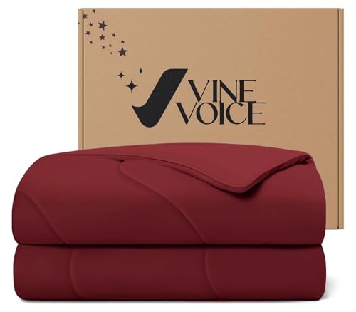Image of Cooling Comforter for Hot Sleepers, Queen 90x90, True Red | Cooling blanket feel, Q-Max >0.4 cool touch, double-sided cooling, Sorona fill, for night sweats, lightweight & breathable