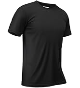 TACVASEN Mens Athletic Short Sleeve T-shirts Quick Dry Fit Workout Sun Protection Swim Shirts Run...