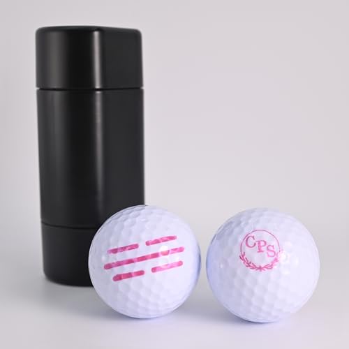 TPFOON Custom Golf Ball Stamp, Personalized Self-Inking Golf Ball Stamper, Reusable Waterproof Stamp Marker for Golf Balls, Golf Ball Alignment Tool, Golf Ball Line Marker, Gift for Golfers