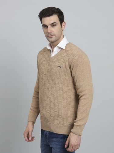 Image of eWools Men's Winterwear Woolen Striped Sweaters