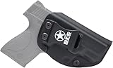Crazy AL’S® M&P Shield 9MM Holster IWB Kydex Holster Compatible with Smith & Wesson M&P Shield Plus/M 2.0 / M 1.0-9MM/.40 S&W 3.1' Barrel - Inside Waistband (Black)