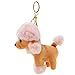 TOYANDONA Barboncino della Peluche Portachiavi di Peluche Cane Portachiavi per Zaini Borse Valigia Accessori O Regalo di Bambola (Luce di Colore del caffè)