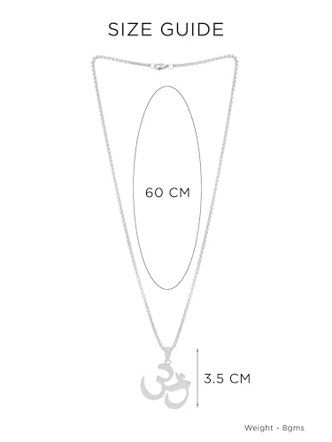 Image of Yellow Chimes Chain Pendant for Men Fashion Black Silver Pendants For Men |Shaped Pendant Necklace | Stainless Steel Chain for Men | Accessories for Men | Birthday Gift for Men & Boys