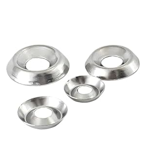 Clenea 10 sztuk Podkładki Wklęsłe Stożkowe M3x11