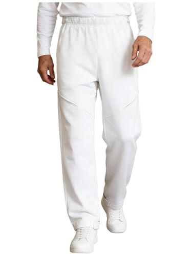 Pantalon de rééducation homme inlzdz zippé à jambes larges pour habillage facile