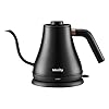 Mecity Electric Kettle Gooseneck Water Kettle Stainless Steel Tea Kettle Water Boiler Fast Heating, Auto Shut Off, 27 fl oz, 1000W, Matte Black