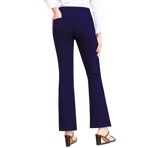 Davena Women's Dress Pants 28" 31" 34" Bootcut Flare Dressy Business Casual Slim Fit Office Petite Tall3