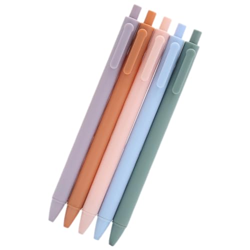 Garneck 5 bolígrafos de gel presionables tinta marrón