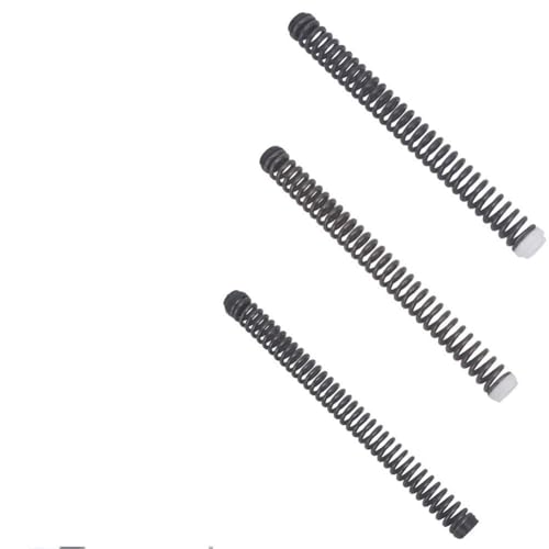 Vibsky 2 Stück Stahl für Fahrrad Vorderradgabel Stoßdämpfer Schraubenfedern für Mountainbikes Schwarz