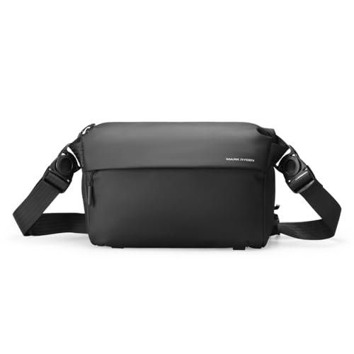 MARK RYDEN Fahrrad Schulter Rucksack, Schulter schrägen Rucksack, Radfahren Mode Lagerung, leicht Biker Trend Tasche, schwarz wasserdicht große Kapazität