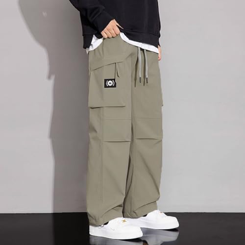 Image of Lymio Cargo for Men || Cotton Cargo Pant || Drawstring Waist Pant (Also Available in Plus Sizes) (149-152)