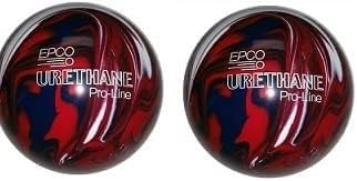 Bowlerstore Products EPCO Duckpin Bowling Balls- Urethane - Dark Red, Royal & White- (5 inch- 3lbs. 12 oz.)- 2 Balls