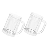 Photo Gallery zunoxaz 2 pezzi bicchieri ghiaccio doppia parete trasparenti per e bevande fredde tazze isolanti da freezer bpa con manici per freddo e tè Photo Gallery zunoxaz 2 pezzi bicchieri ghiaccio doppia parete trasparenti per e bevande fredde tazze isolanti da freezer bpa con manici per freddo e tè