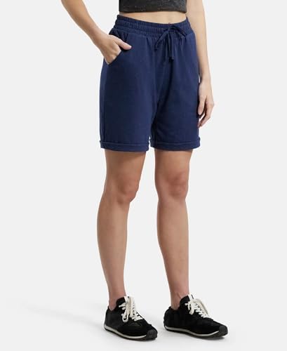 Image of Jockey AW23 Women's Super Combed Cotton Rich Regular Fit Shorts with Side Pockets