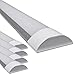 Pack 5x Schermo da 150 cm, tubo LED integrato T8, 48 W, bianco freddo (6500 K) a prova di polvere equivalente a 2 tubi fluorescenti grandi o LED 4800 lumen reali. Multipresa LED slim.