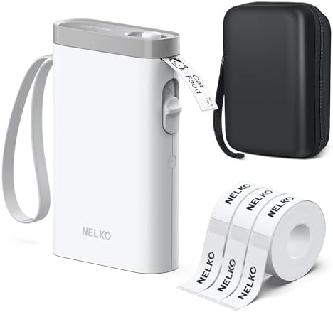 Nelko Label Maker Machine with Tape, P21 Bluetooth Label Printer ...