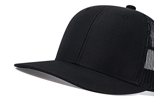 Image of Quanhaigou Trucker Hat - Mesh Snap Back - Unisex Adjustable Baseball Cap - Outdoor Hats for Men Women