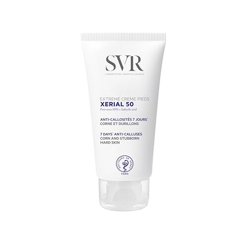SVR - Xérial 50 Extrême Crème Pieds - Soin anti-callosités 7 jours - Pour pieds très secs et épaissis - Urée pure 50%, acide salicylique, beurre de karité - 50 ml