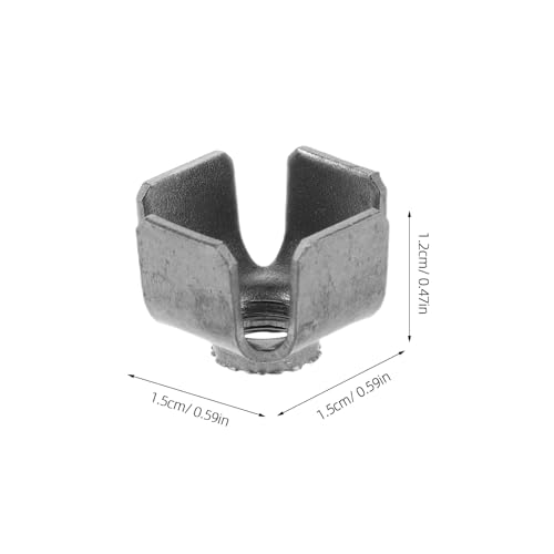 Inserts filetés M6 pour tube carré fer argenté réparation rambarde 200pcs - 2