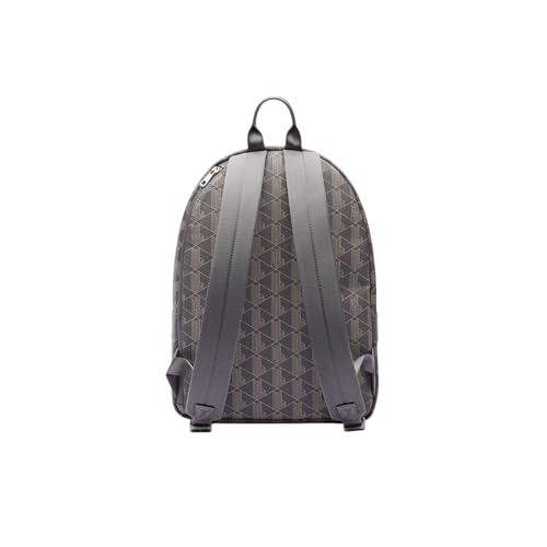 Image of Lacoste Mens The Blend Monogram Backpack, Monogram Brown, One Size