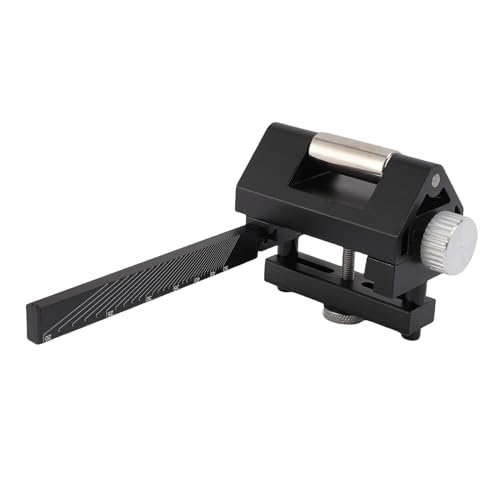 banapoy Honing Guide for Chisels and Planes, Fixed Angle Knife Sharpener Tool Knife Honing Guide Clamping Planer Blade, for Wood Chisels Planes Kitchen Cutting Tools (Black)