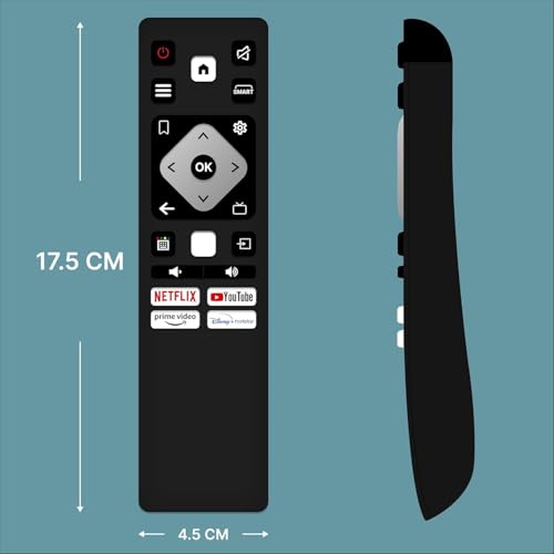 Image of BLACKSHEEP Compatible with Acer Tv Remote Original Model Suitable for I Series and H Series Smart Android 2K 4K 32 40 43 50 55 65 75 LED UHD FHD Television Non Voice Command Control -(Black)