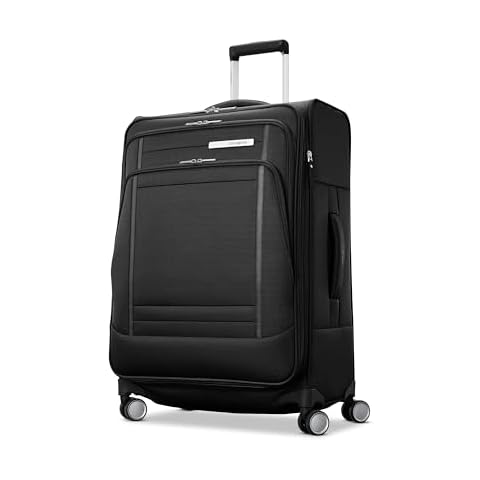 Samsonite Uplift Softside Luggage with Spinner Wheels, Black, Checked-Large 29-Inch Cover