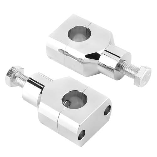 Abrazadera de manillar de 2.5 cm en aleación de aluminio ajustable para moto custom 4