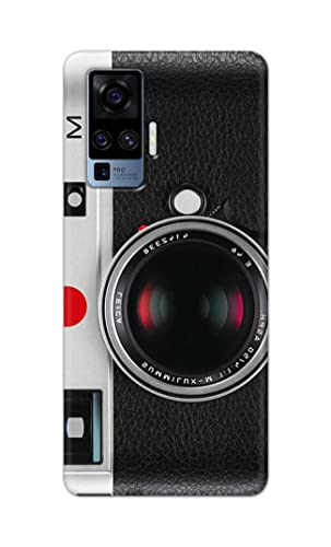 Image of Printed Hard Back Cover Case for Vivo X50 Pro Back Cover (Vintage Camera) -1302