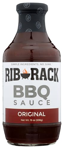 Rib Rack Original BBQ Sauce, 19 oz | All-Natural, Gluten-Free, No High Fructose Corn Syrup