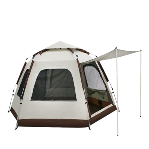 Carpa hexagonal automática portátil para camping familiar miniatura 1