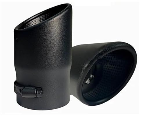 Doble redonda negra esmerilada: punta de escape y silenciador para Jeep Wrangler