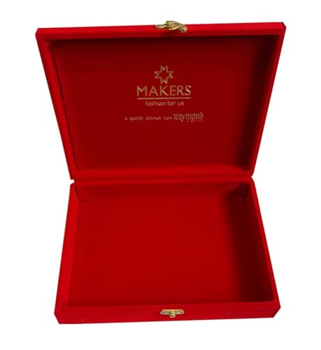 Image of Raymond Makers Men's Shirt & Trouser Fabric Combo with Premium Gift Box | Solid Shirt Fabric with Formal Trouser Fabric | Unstitched Dress Material for Office & Formal Wear