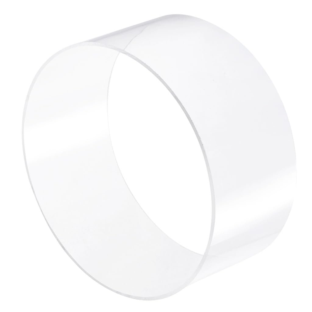 Przezroczysta akrylowa sztywna rura okrągła | 114 mm ID, 120 mm OD, solidna przezroczysta rura do akwarium, ogrodu i zaopatrzenia w wodę.