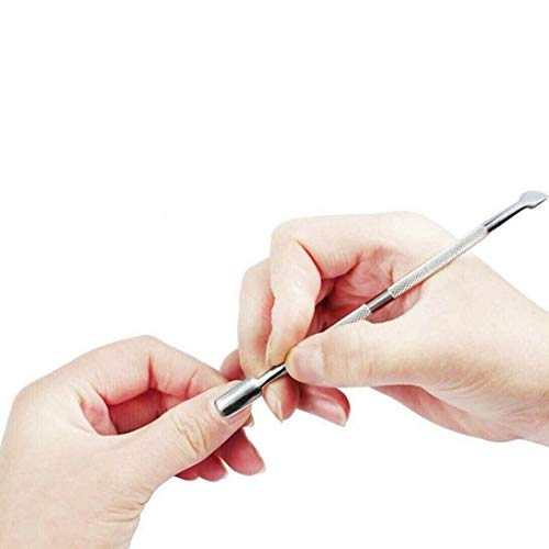 Professional Stainless Steel Dual Head Cuticle Pusher UV Gel Polish Soak Off Remover Tool Nail Art Cuticle Trimmer