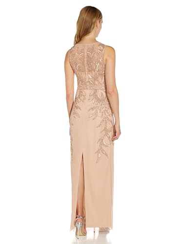Image of Adrianna Papell Women's Beaded Column Long Dress