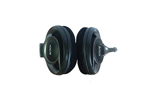 Casque stéréo A4-Tech HS-100 avec micro flexible et arceau réglable résistant