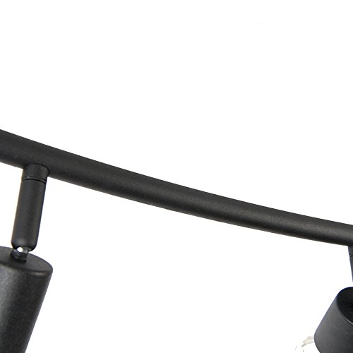 QAZQA Tubo - Spot Plafond, Plafonnier - 4 Lumière - L 48 Cm - Blanc - Moderne - éclairage