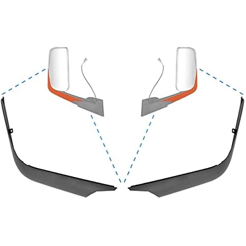 SEPEY Black Door Mirror Arm Cover for 2018-on Freightliner New Cascadia Driver and Passenger Side, a Pair Cover