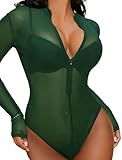 Material: Dieses Mesh Bodysuit besteht aus 95 % Polyester und 5 % Elasthan. Der Sexy Body ist aus einer hochwertigen Kombination aus elastischer Spitze und weichem Mesh gefertigt, die sich angenehm auf der Haut anfühlt und optimalen Tragekomfort bietet.