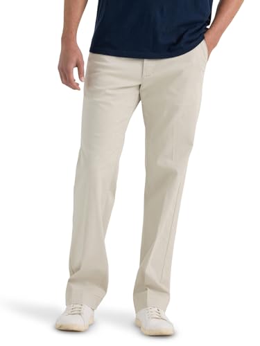 Lee Men's Extreme Motion Flat Front Regular Straight Pant