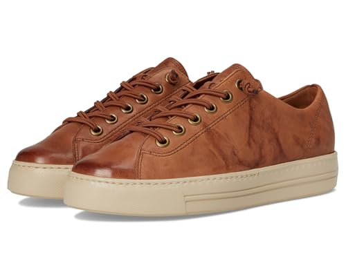 Image of Paul Green Women's Hadley Sneakers, Cognac Sportnappa, 5.5 Medium