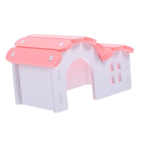 Happyyami Guinea Pig Hideout for Small Animals Hamster House with Durable Cozy Sleeping Space for Hamsters Bunnies Other Pets Playhouse for Small Pet Fun