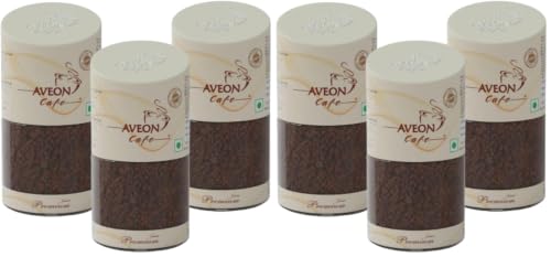 Image of Aveon Cafe Premium Instant Coffee 3 x 50g | Rich Aroma & Smooth Flavor | Agglomerated Blend with Arabica & Robusta | 100% Pure Coffee (Pack of 6)