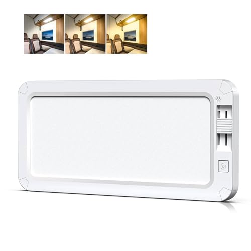 Camper luces caravana interior 12V con 198 LEDs luz blanca para techo de furgoneta RV van