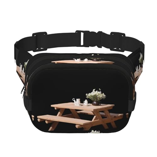 Petite table basse simple imprimée sac banane multifonctionnel sac bandoulière tendance unisexe sac de rangement sport voyage